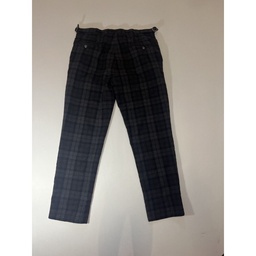 Brooks Brothers Milano Fit Wool Plaid Dress Pants – Men’s 35x29 – Gray/Black - Picture 5 of 13